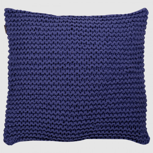 Strickkissen dunkelblau